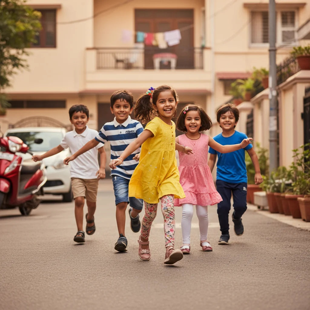 children playing together
