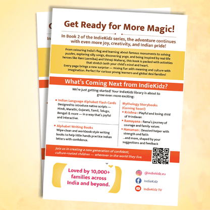 IndieKidz books and educational products flyer